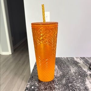 Ombré Orange Starbucks Cup
